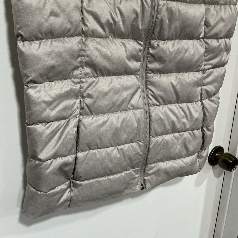 Eddie Bauer 650 Down Puffer Vest Womens Medium Gray Comfort Classic Logo Outdoor - Picture 3 of 13